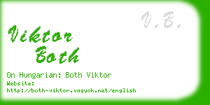 viktor both business card